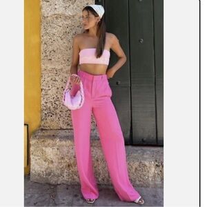 Zara Neón Pink Trousers 💕